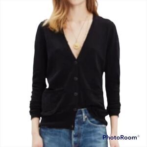 Madewell Oversized Cardigan in Black, size XXS - GUC